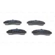 BOSCH 0 986 461 122 - Jeu de 4 plaquettes de frein avant