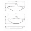 BOSCH 0 986 461 148 - Jeu de 4 plaquettes de frein arrière