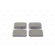 BOSCH 0 986 462 803 - Jeu de 4 plaquettes de frein avant