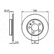 BOSCH 0 986 478 481 - Jeu de 2 disques de frein arrière