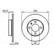 BOSCH 0 986 478 492 - Jeu de 2 disques de frein arrière