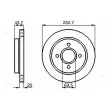 BOSCH 0 986 478 605 - Jeu de 2 disques de frein arrière