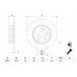 BOSCH 0 986 478 626 - Jeu de 2 disques de frein arrière