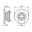 BOSCH 0 986 478 885 - Jeu de 2 disques de frein avant