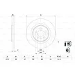 BOSCH 0 986 479 064 - Jeu de 2 disques de frein arrière