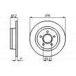 BOSCH 0 986 479 070 - Jeu de 2 disques de frein arrière