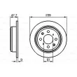 BOSCH 0 986 479 101 - Jeu de 2 disques de frein arrière