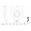 BOSCH 0 986 479 103 - Jeu de 2 disques de frein avant