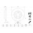 BOSCH 0 986 479 186 - Jeu de 2 disques de frein avant