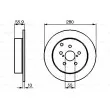 BOSCH 0 986 479 242 - Jeu de 2 disques de frein arrière