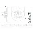 BOSCH 0 986 479 276 - Jeu de 2 disques de frein arrière