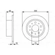 BOSCH 0 986 479 317 - Jeu de 2 disques de frein arrière
