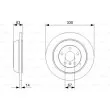 BOSCH 0 986 479 330 - Jeu de 2 disques de frein arrière