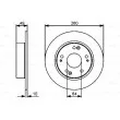 BOSCH 0 986 479 450 - Jeu de 2 disques de frein arrière