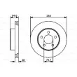 BOSCH 0 986 479 461 - Jeu de 2 disques de frein avant