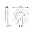 BOSCH 0 986 479 C92 - Jeu de 2 disques de frein arrière