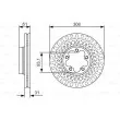 BOSCH 0 986 479 C99 - Jeu de 2 disques de frein avant