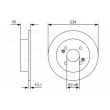 BOSCH 0 986 479 D02 - Jeu de 2 disques de frein arrière