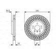 BOSCH 0 986 479 D08 - Jeu de 2 disques de frein avant