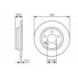 BOSCH 0 986 479 D12 - Jeu de 2 disques de frein arrière