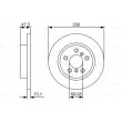 BOSCH 0 986 479 D17 - Jeu de 2 disques de frein arrière