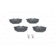 BOSCH 0 986 491 030 - Jeu de 4 plaquettes de frein arrière