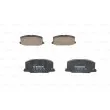 BOSCH 0 986 493 720 - Jeu de 4 plaquettes de frein avant