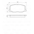 BOSCH 0 986 493 720 - Jeu de 4 plaquettes de frein avant