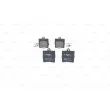 BOSCH 0 986 494 016 - Jeu de 4 plaquettes de frein arrière