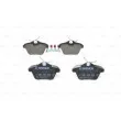 BOSCH 0 986 494 020 - Jeu de 4 plaquettes de frein arrière