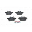 BOSCH 0 986 494 020 - Jeu de 4 plaquettes de frein arrière