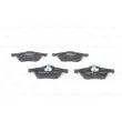BOSCH 0 986 494 034 - Jeu de 4 plaquettes de frein avant