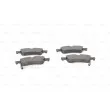 BOSCH 0 986 494 130 - Jeu de 4 plaquettes de frein arrière