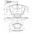 BOSCH 0 986 494 164 - Jeu de 4 plaquettes de frein avant