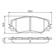 BOSCH 0 986 494 240 - Jeu de 4 plaquettes de frein avant