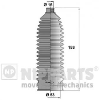 Joint-soufflet, direction NIPPARTS N2841033