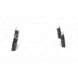 BOSCH 0 986 494 304 - Jeu de 4 plaquettes de frein arrière