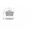 BOSCH 0 986 494 304 - Jeu de 4 plaquettes de frein arrière