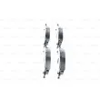 BOSCH 0 986 494 316 - Jeu de 4 plaquettes de frein avant