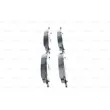 BOSCH 0 986 494 316 - Jeu de 4 plaquettes de frein avant