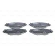 BOSCH 0 986 494 316 - Jeu de 4 plaquettes de frein avant