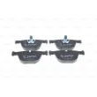 BOSCH 0 986 494 325 - Jeu de 4 plaquettes de frein arrière