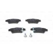 BOSCH 0 986 494 329 - Jeu de 4 plaquettes de frein arrière