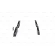 BOSCH 0 986 494 408 - Jeu de 4 plaquettes de frein avant