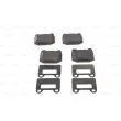 BOSCH 0 986 494 410 - Jeu de 4 plaquettes de frein arrière