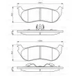 BOSCH 0 986 494 419 - Jeu de 4 plaquettes de frein arrière