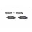 BOSCH 0 986 494 458 - Jeu de 4 plaquettes de frein avant