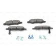 BOSCH 0 986 494 458 - Jeu de 4 plaquettes de frein avant
