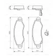 BOSCH 0 986 494 458 - Jeu de 4 plaquettes de frein avant