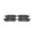 BOSCH 0 986 494 572 - Jeu de 4 plaquettes de frein avant